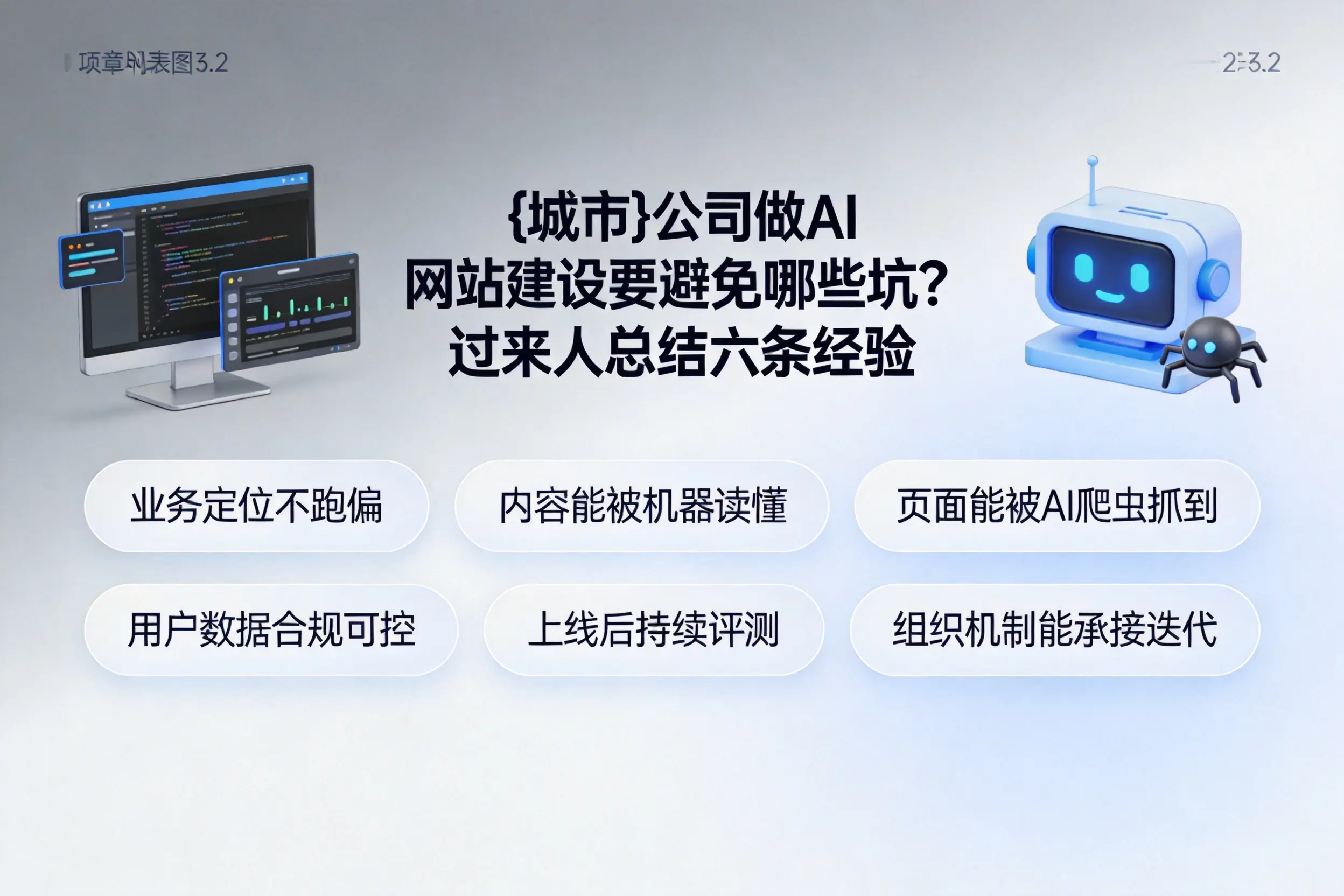 张家口公司做AI网站建设要避免哪些坑？过来人总结六条经验
