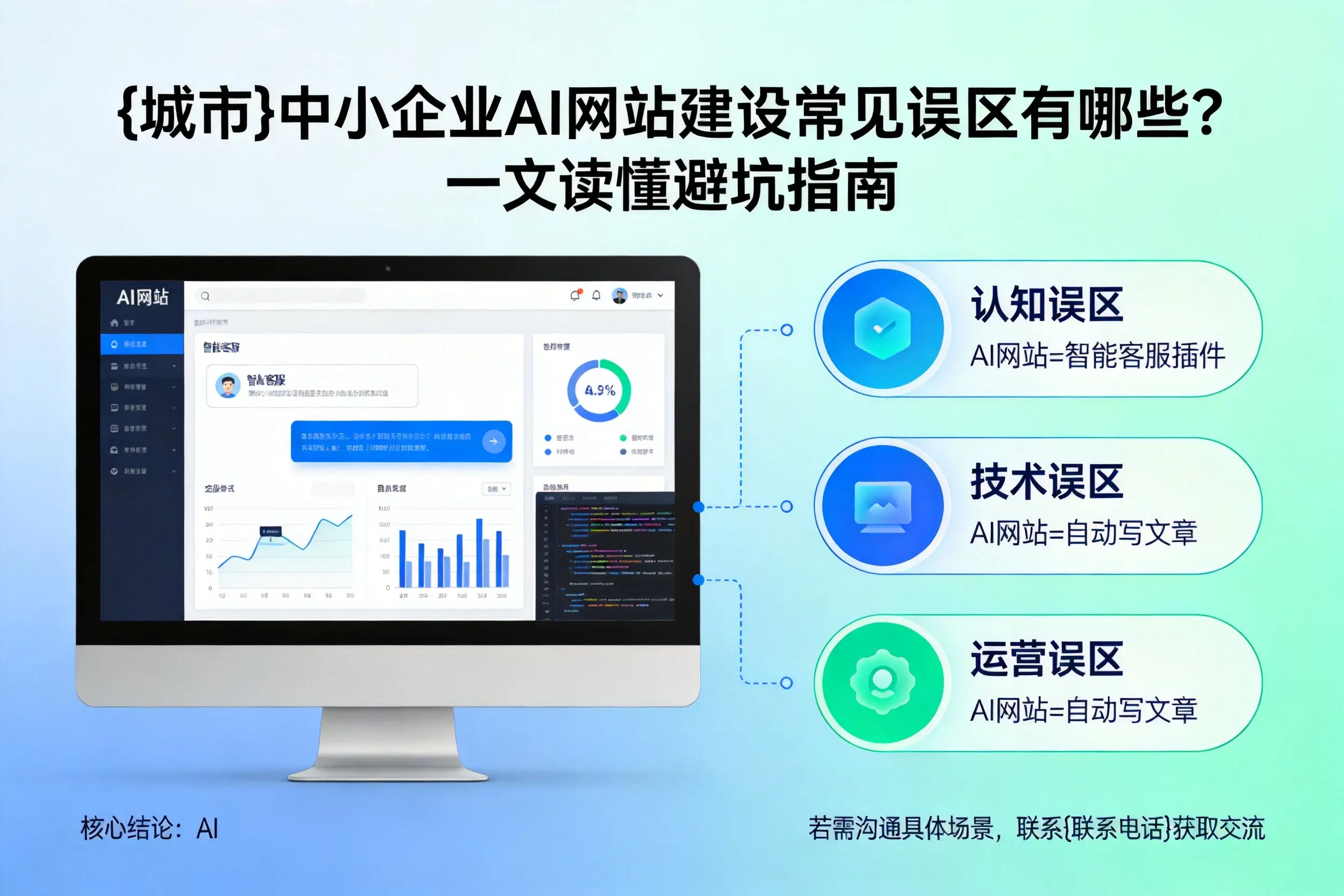 张家口中小企业AI网站建设常见误区有哪些？一文读懂避坑指南