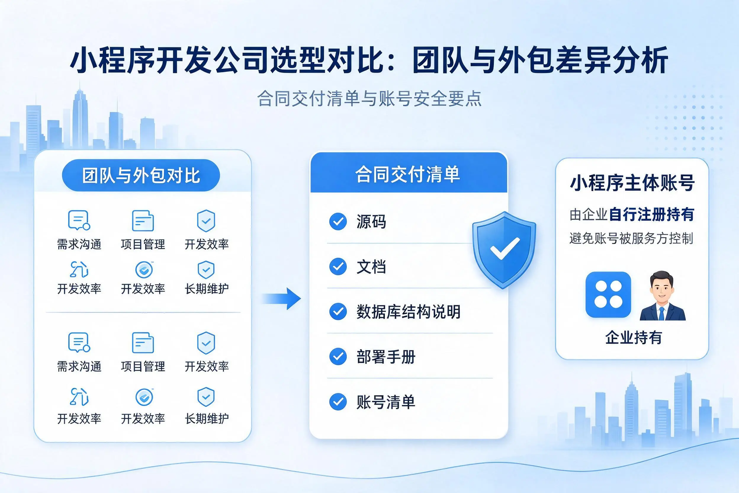 张家口小程序开发公司选型对比:团队与外包差异分析
