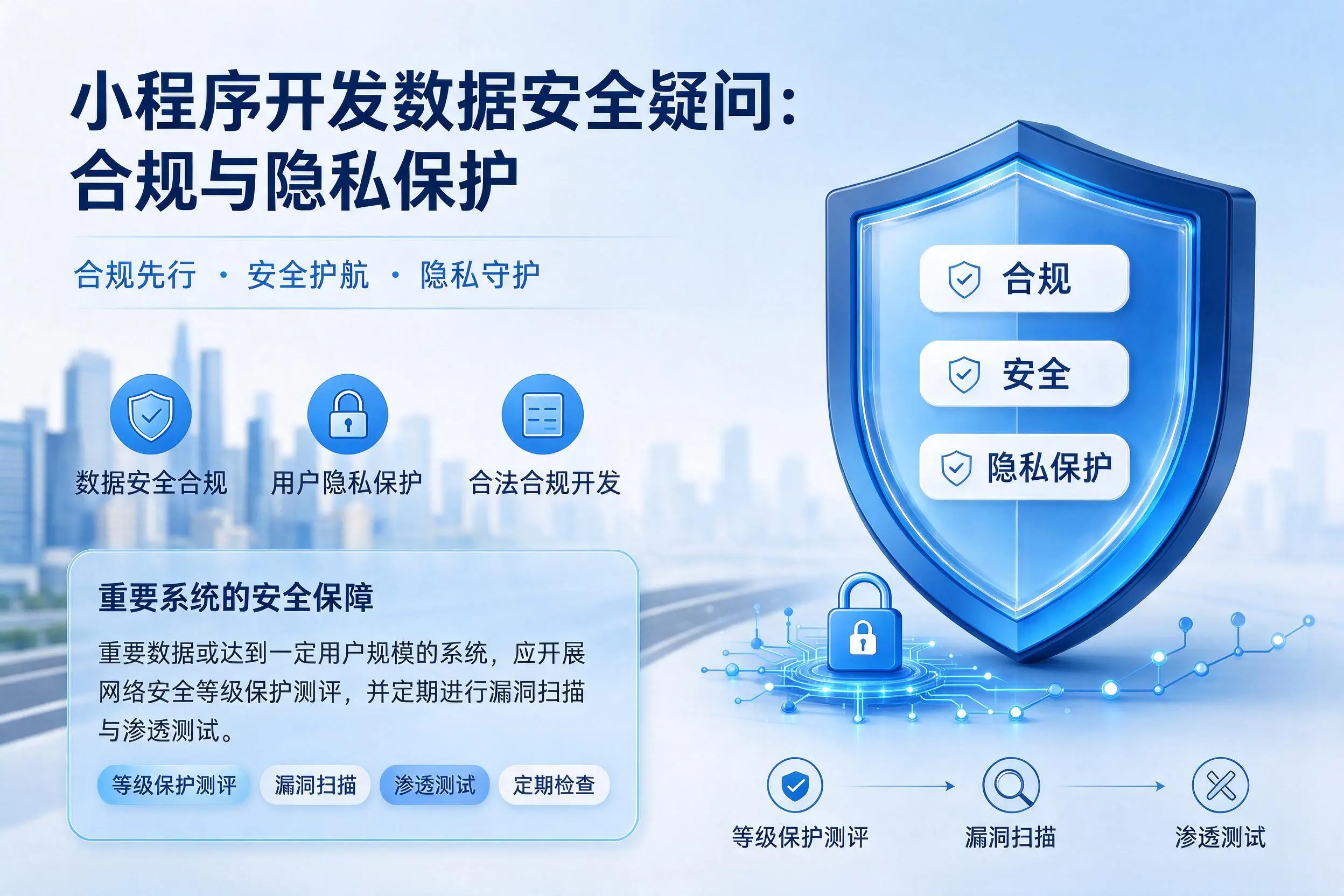 张家口小程序开发数据安全疑问:合规与隐私保护